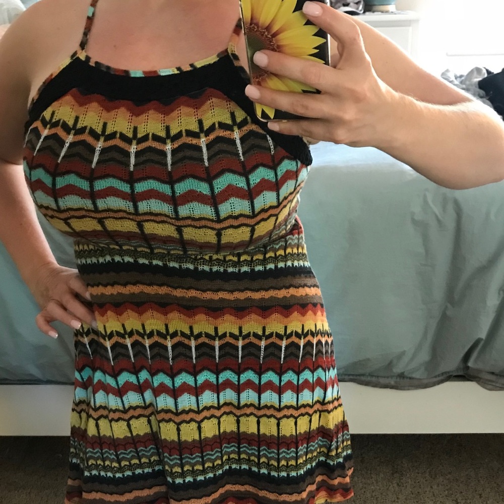 Knit halter dress